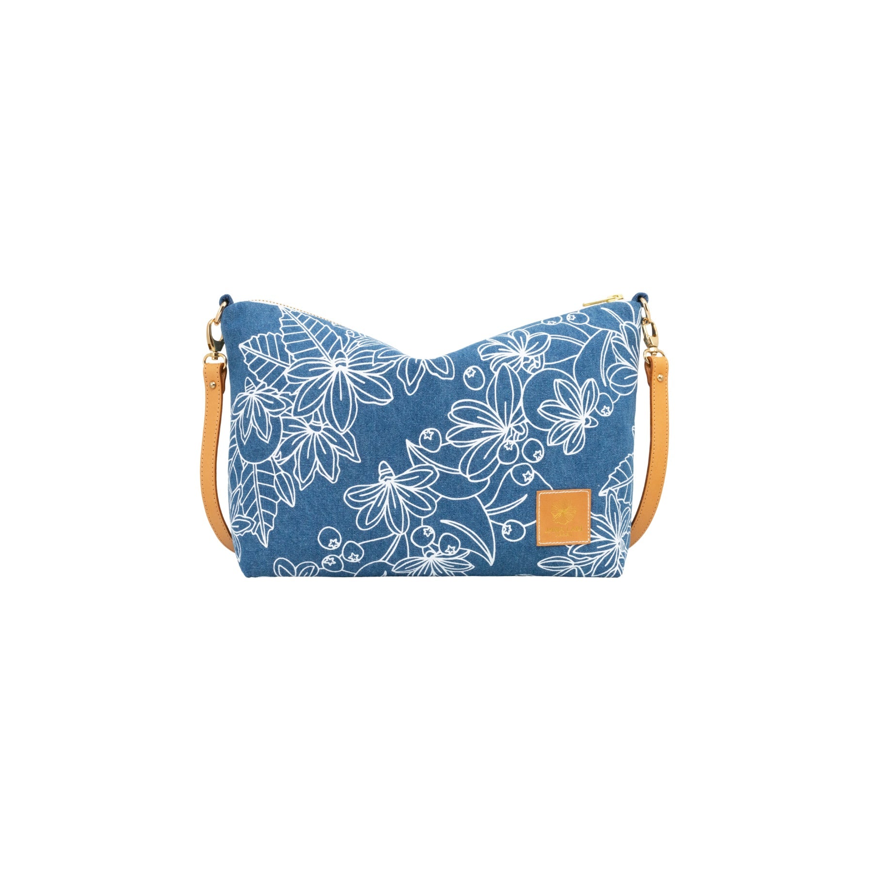 Mini Slouchy Cross Body • Naupaka • Denim Collection - Jana Lam Hawaii