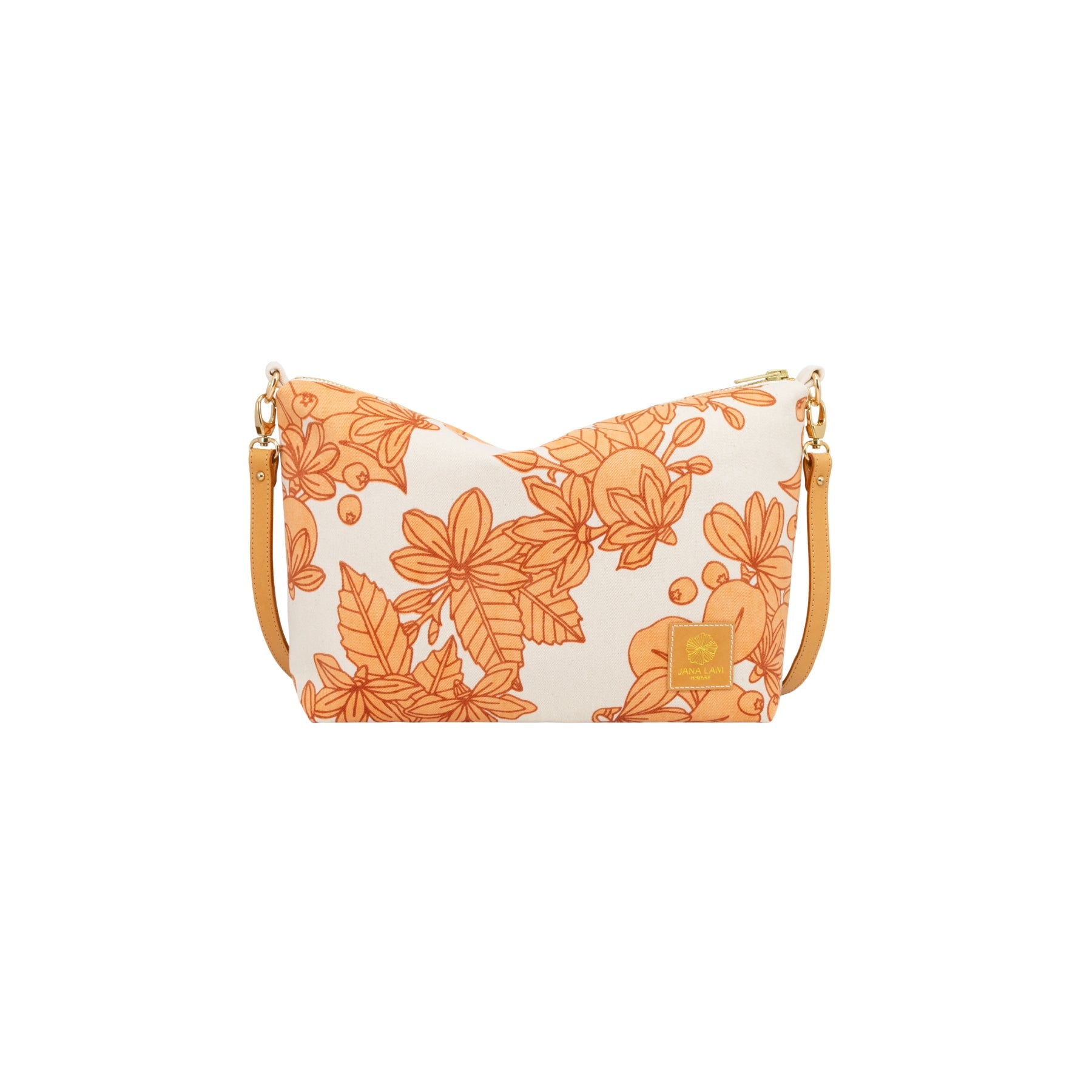 Mini Slouchy Cross Body • Naupaka • Sienna over Peach - Jana Lam Hawaii