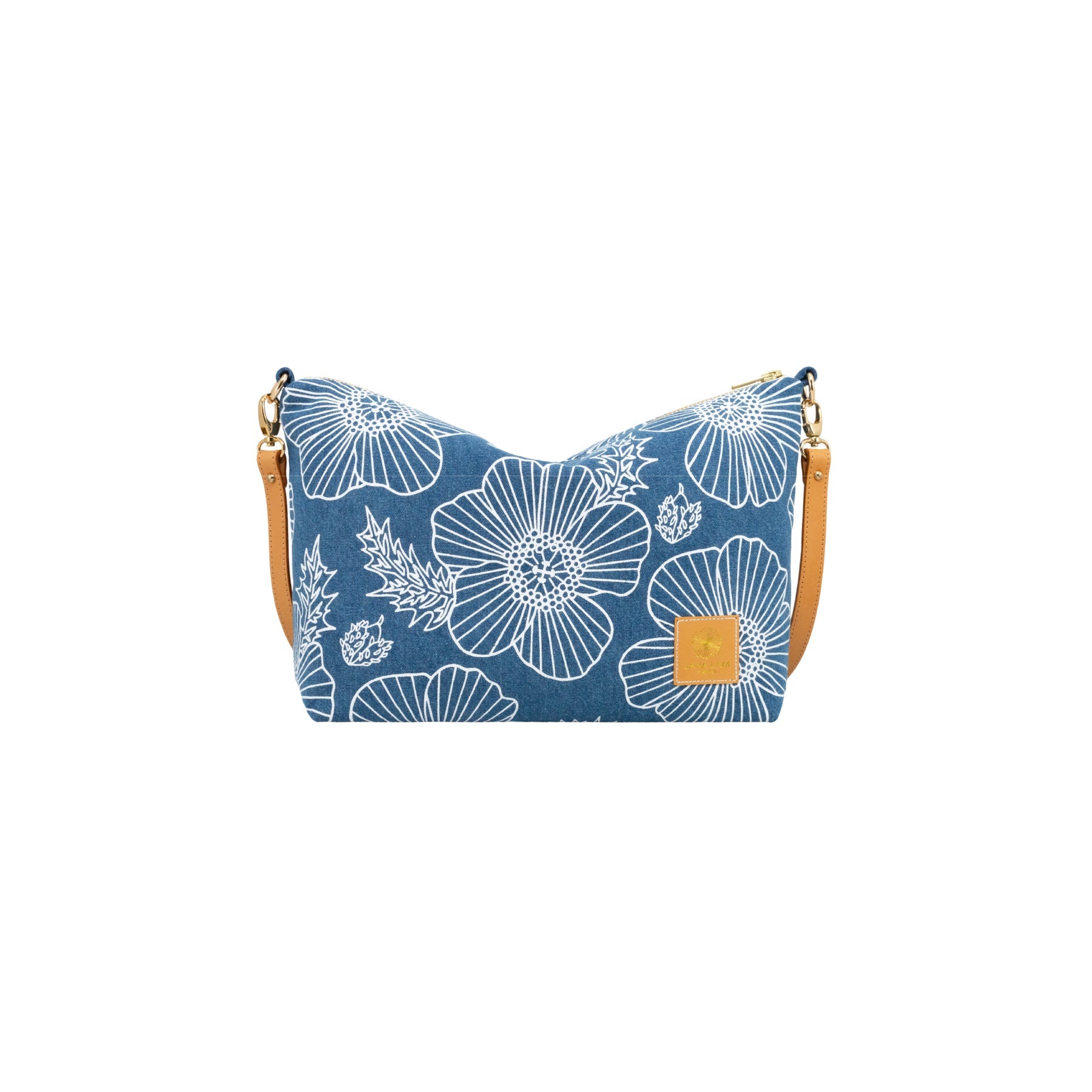 Mini Slouchy Cross Body • Pua Kala • Denim Collection - Jana Lam Hawaii