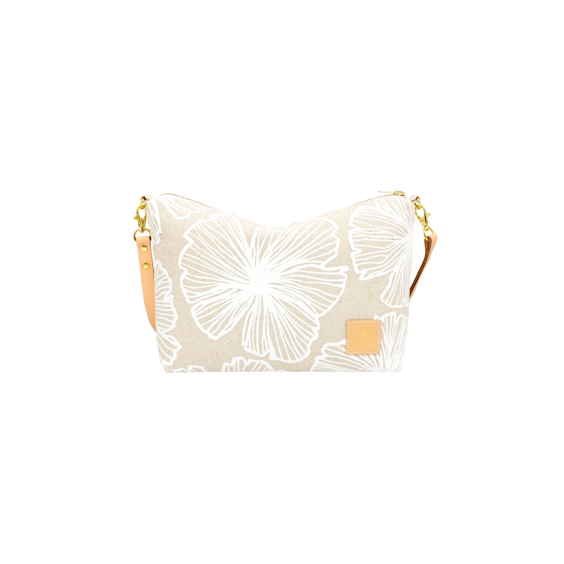 Mini Slouchy Cross Body • Seaflower • White Collection - Jana Lam Hawaii