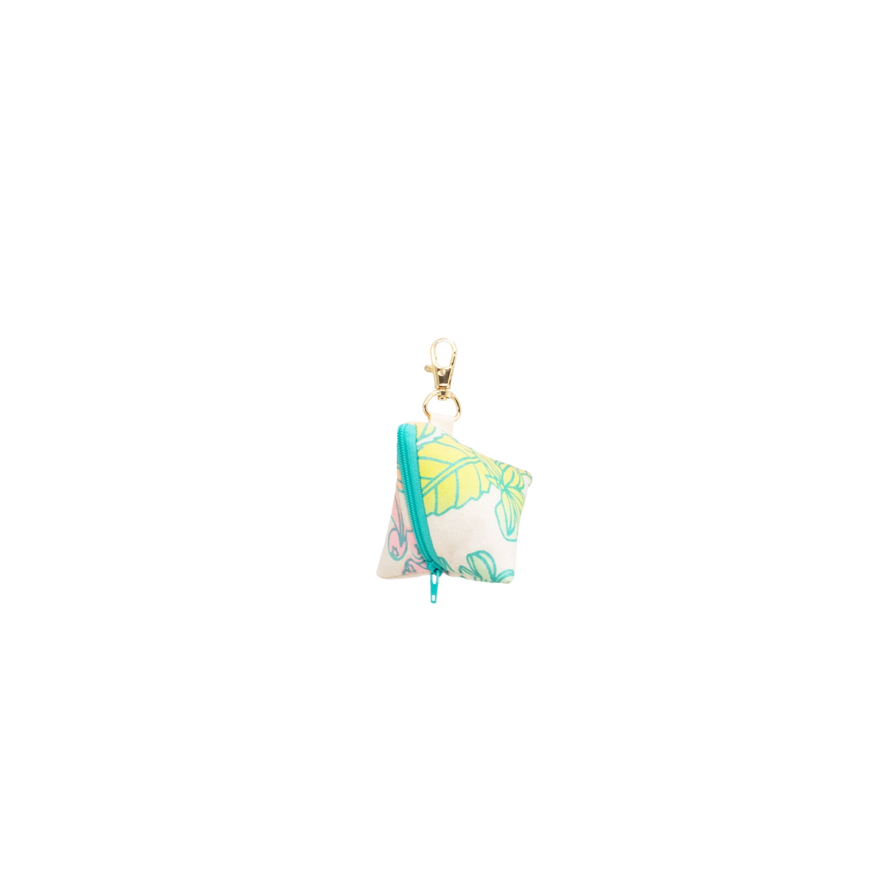 Musubi Pouch Charm • Naupaka • Teal over Rainbow Ombre - Jana Lam Hawaii