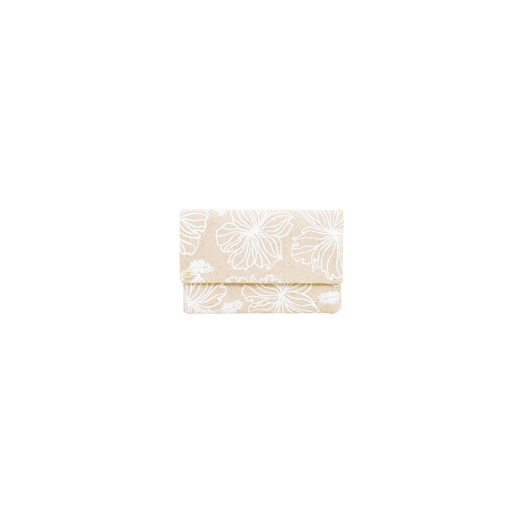 Petite Envelope Clutch • Hibiscus • White Collection - Jana Lam Hawaii