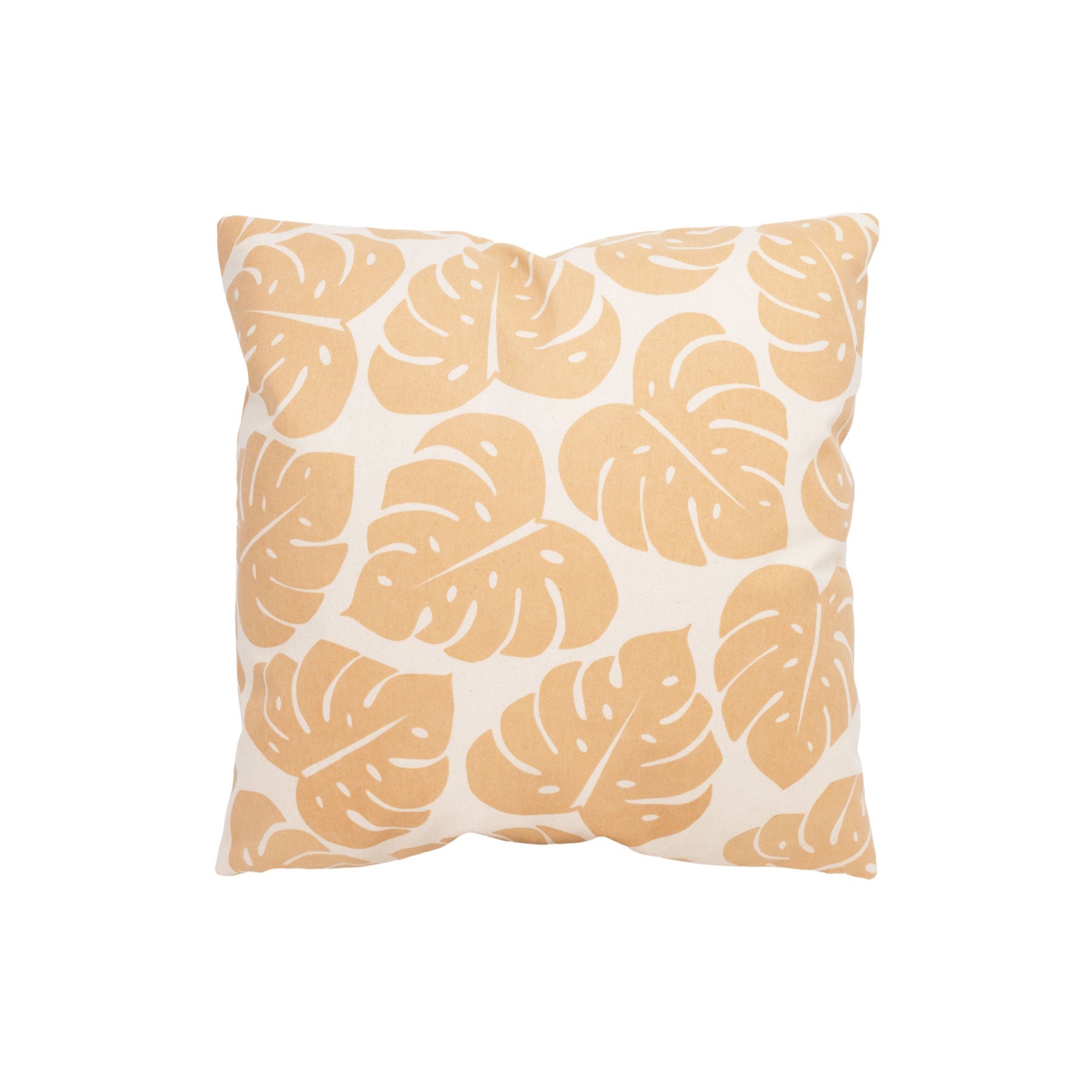 Pillow Cover • Monstera Shadow • Tan - Jana Lam Hawaii