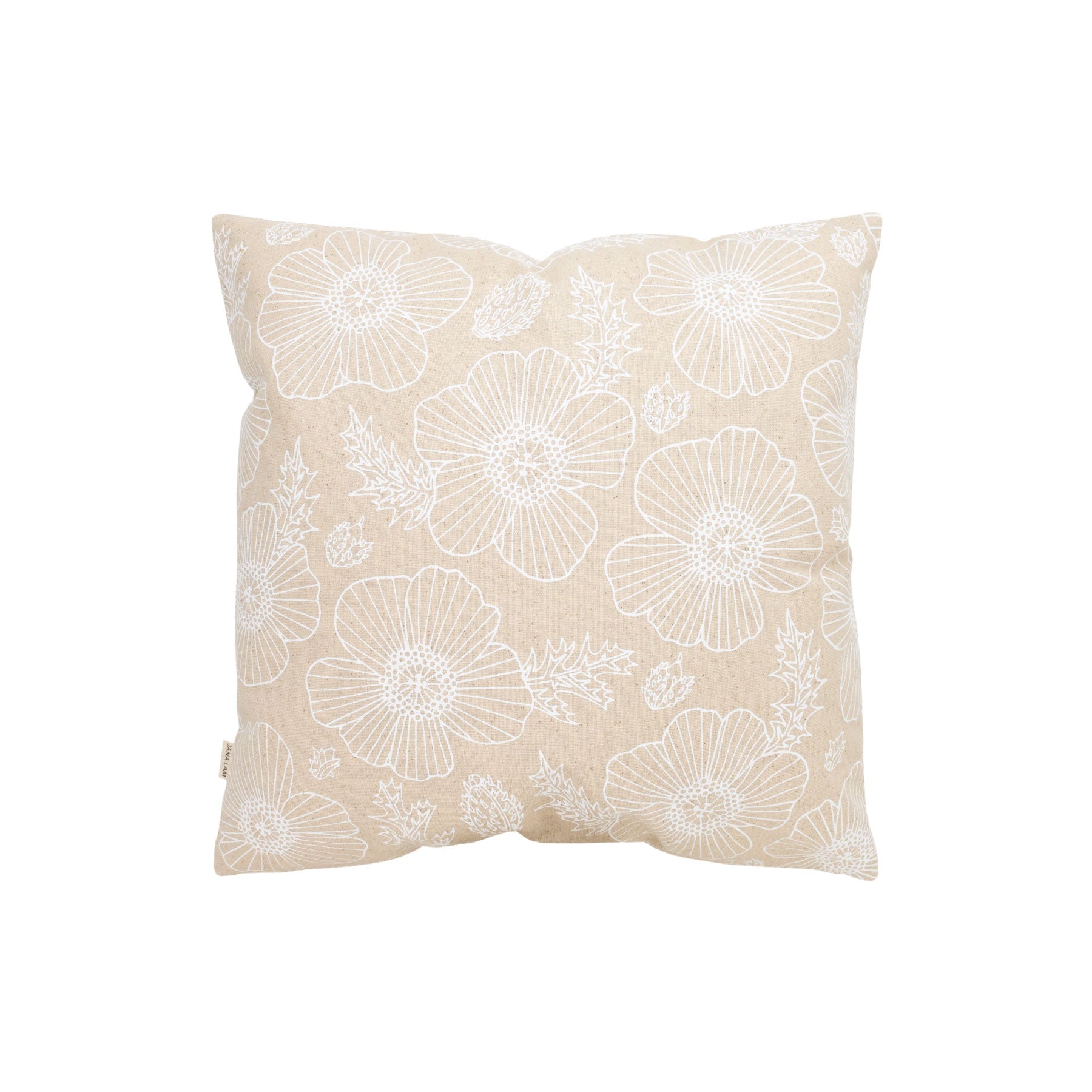 Pillow Cover • Pua Kala • White Collection - Jana Lam Hawaii