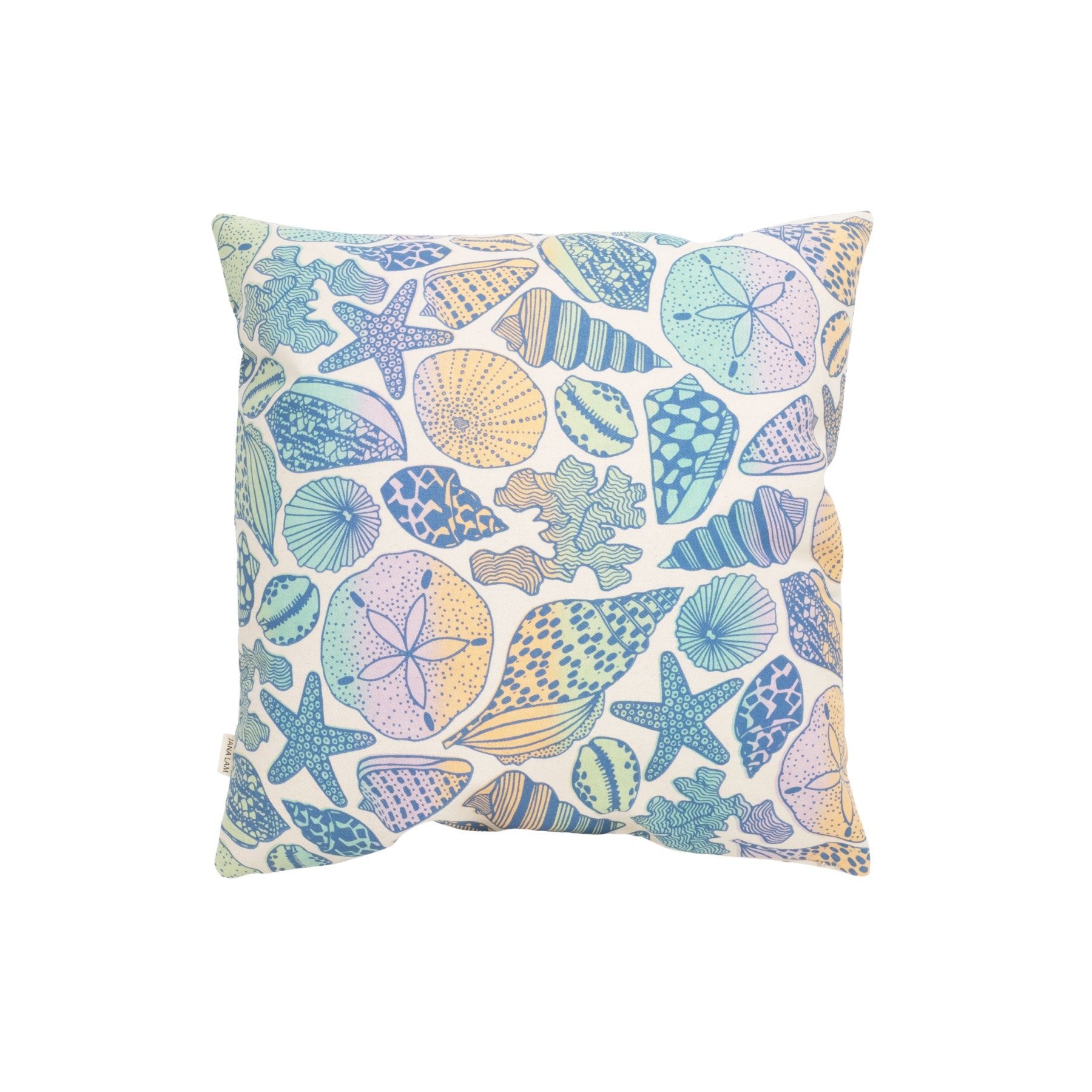 Pillow Cover • Seashells • Seaside Kaleidoscope - Jana Lam Hawaii