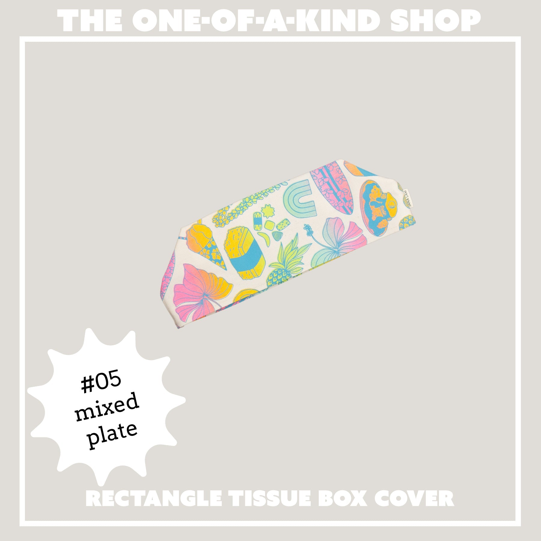 Rectangle Tissue Box Cover • The One - Of - A - Kind Shop - Jana Lam Hawaii