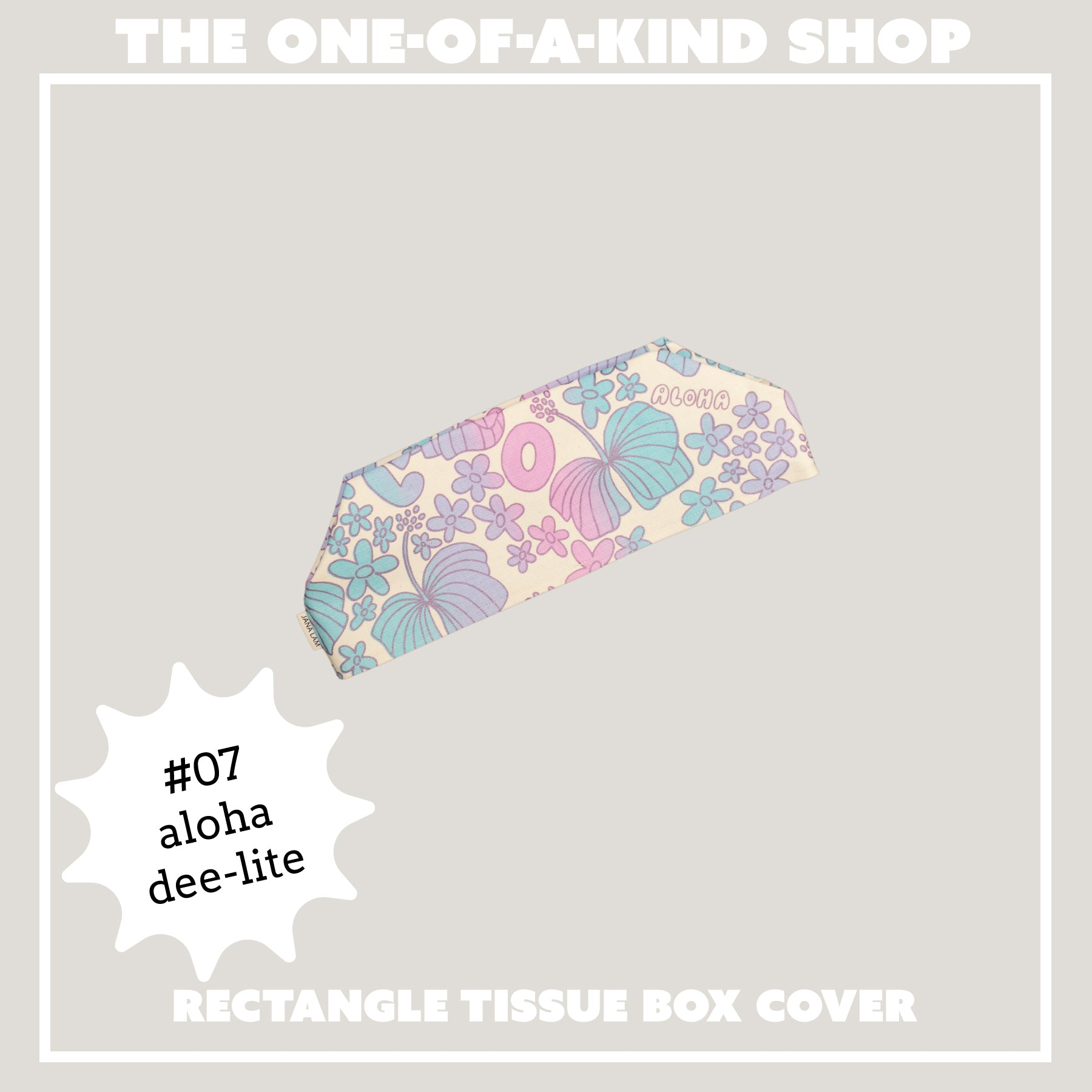 Rectangle Tissue Box Cover • The One - Of - A - Kind Shop - Jana Lam Hawaii