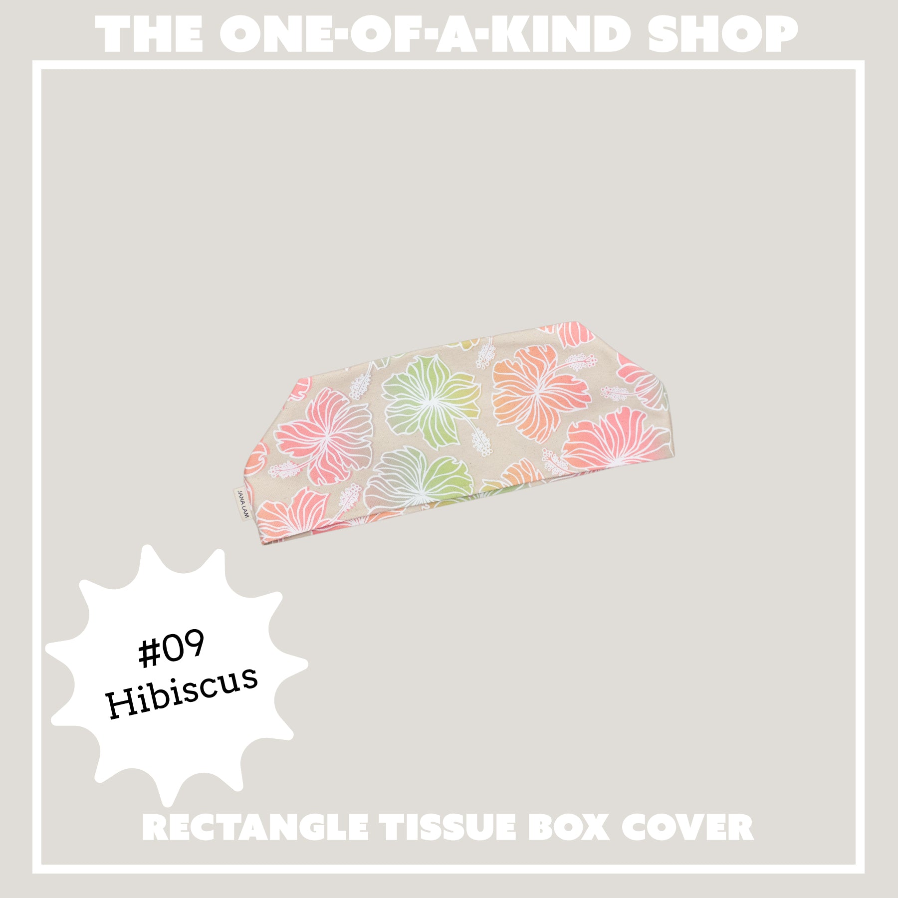 Rectangle Tissue Box Cover • The One - Of - A - Kind Shop - Jana Lam Hawaii