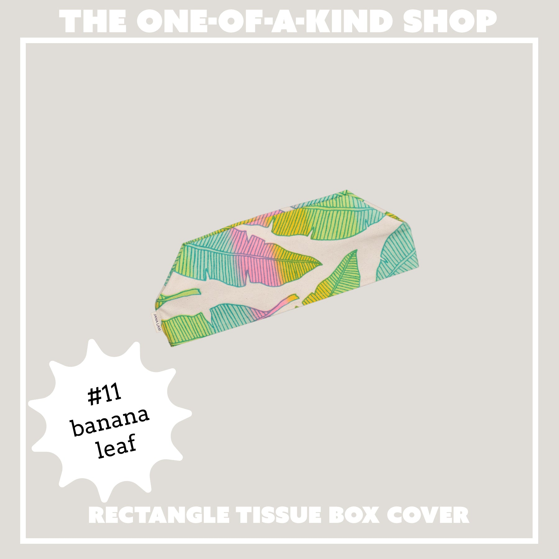 Rectangle Tissue Box Cover • The One - Of - A - Kind Shop - Jana Lam Hawaii