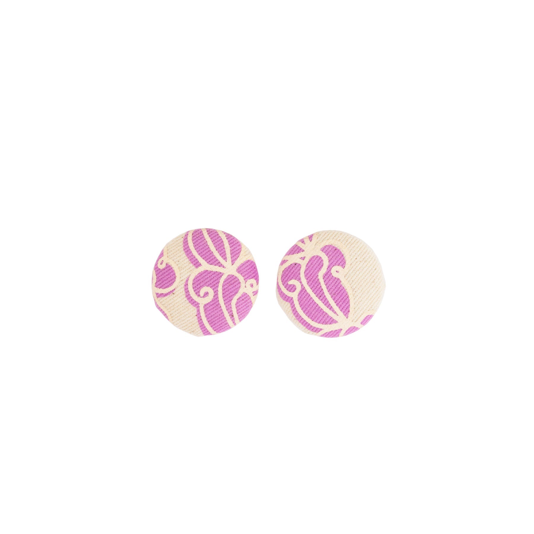 Roundie Earrings • Crown Flower • Orchid Pink - Jana Lam Hawaii