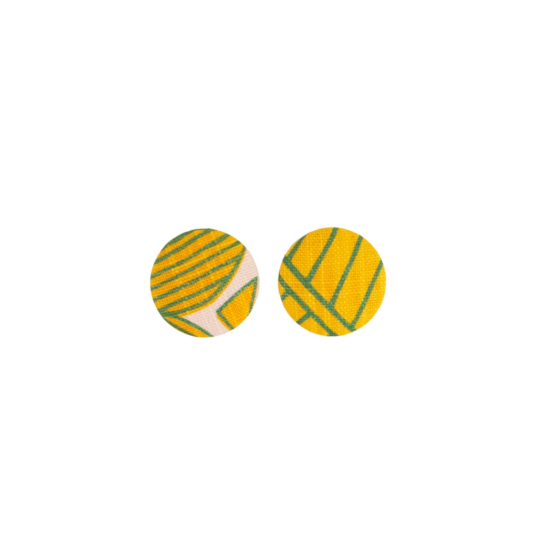 Roundie Earrings • Plumeria • Golden Mango - Jana Lam Hawaii