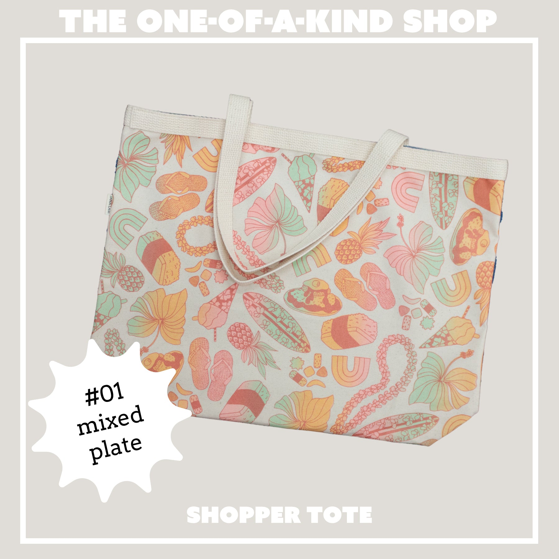 Shopper's Tote • The One - of - a - Kind Shop - Jana Lam Hawaii