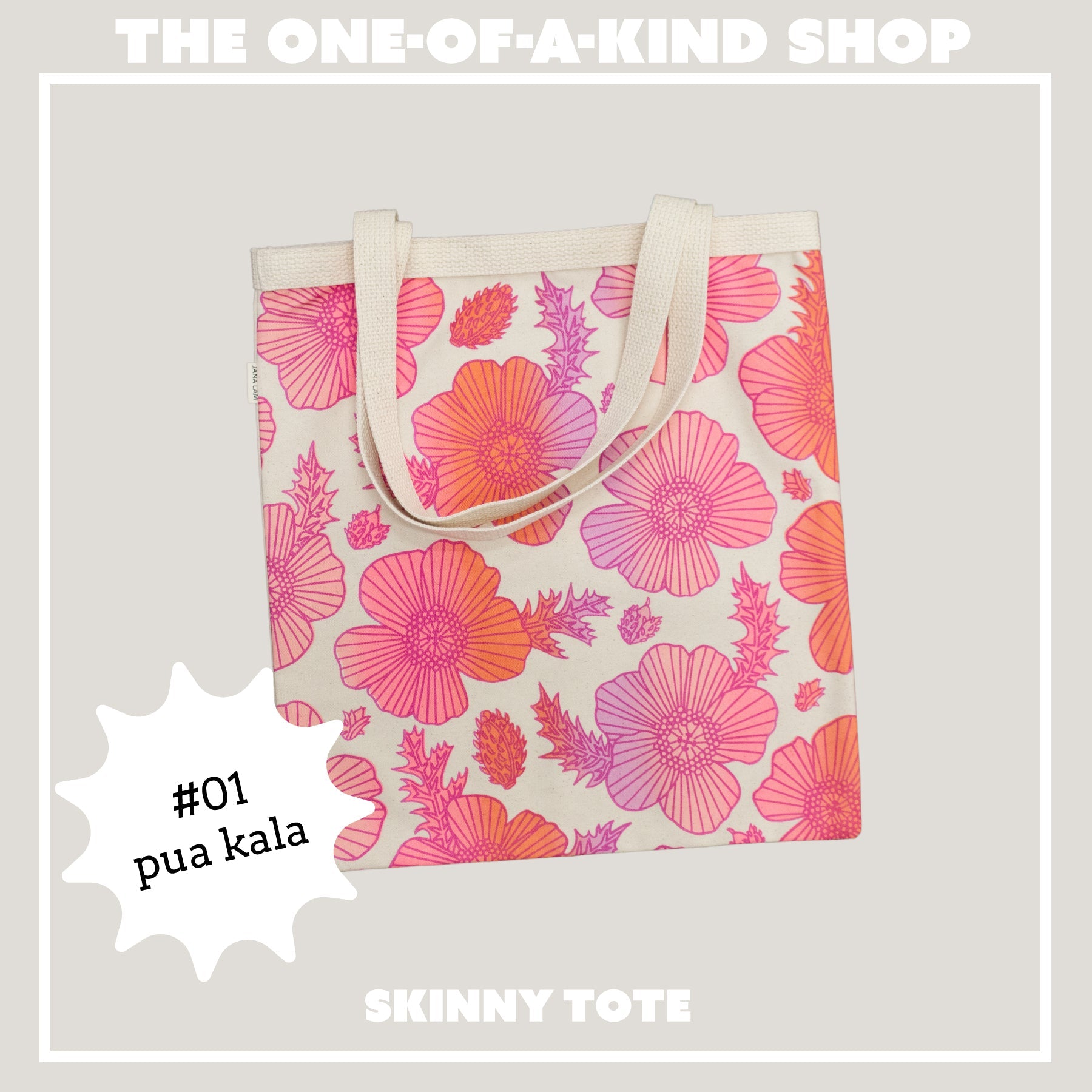 Skinny Tote • The One - of - a - Kind Shop - Jana Lam Hawaii