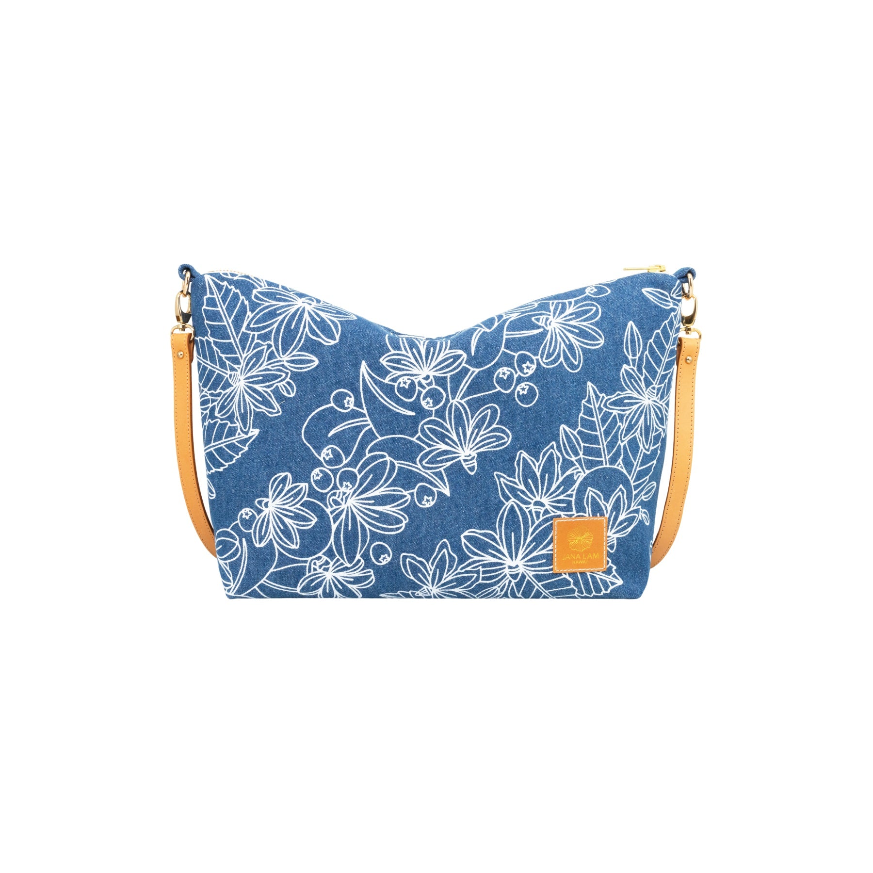 Slouchy Cross Body • Naupaka • Denim Collection - Jana Lam Hawaii