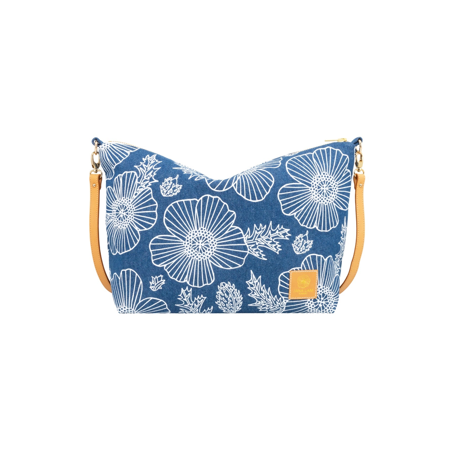 Slouchy Cross Body • Pua Kala • Denim Collection - Jana Lam Hawaii