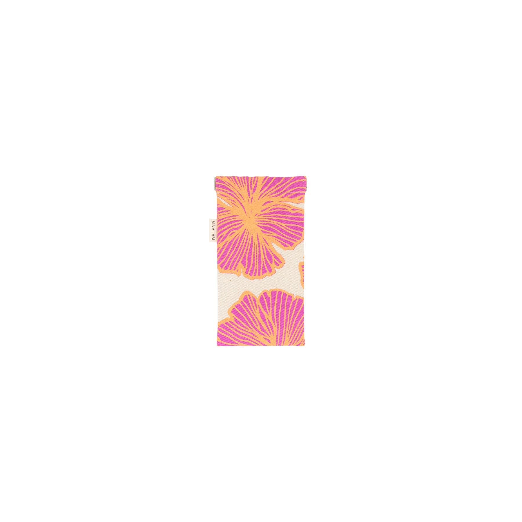 Sunglass Case • Seaflower • Orange over Hot Magenta - Jana Lam Hawaii