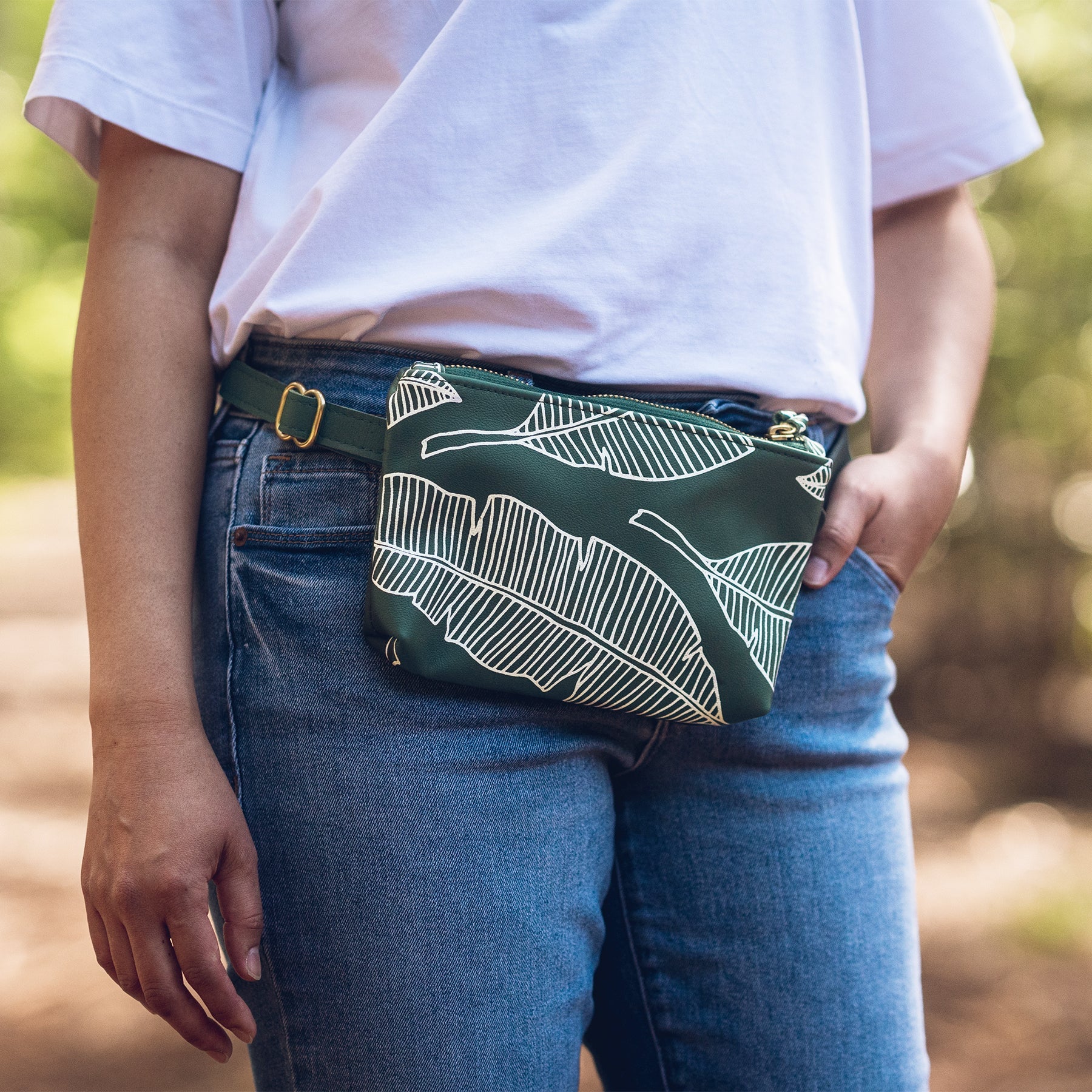 Waist Bag • Banana Leaf • Pine - Jana Lam Hawaii