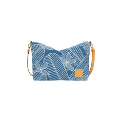 Mini Slouchy Cross Body • Plumeria • Denim Collection