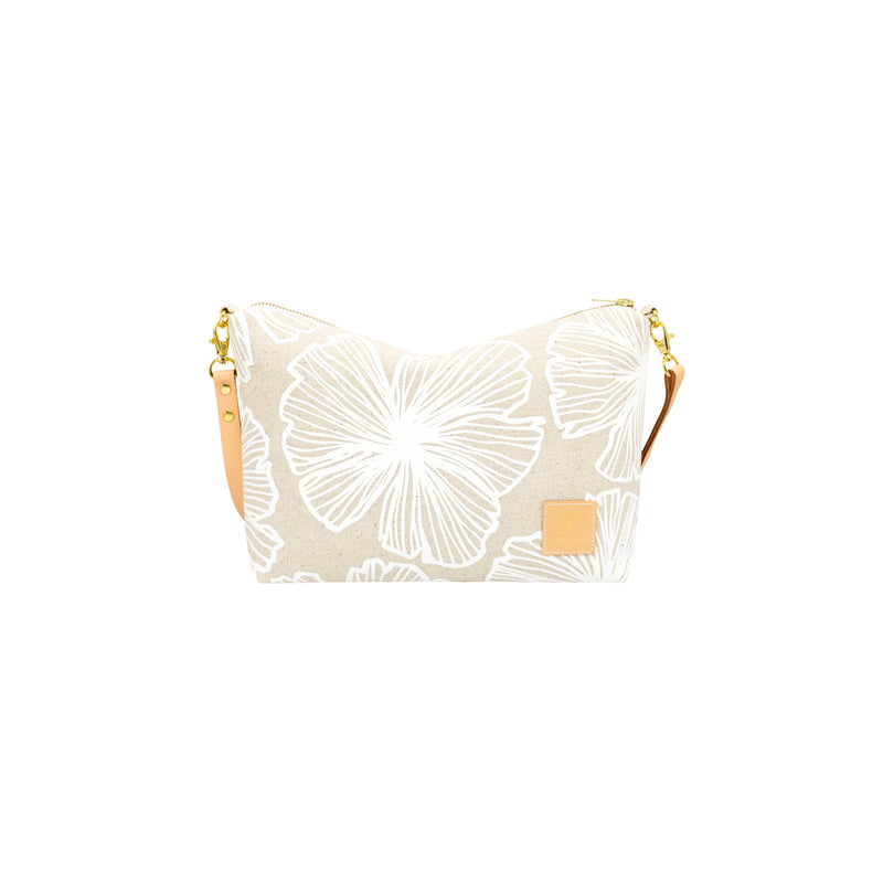 Mini Slouchy Cross Body • Seaflower • White Collection