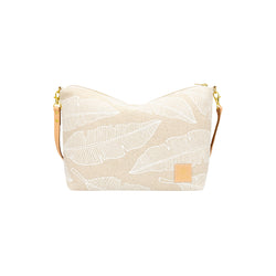 Slouchy Cross Body • Banana Leaf • White Collection