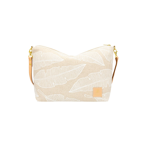 Slouchy Cross Body • Banana Leaf • White Collection