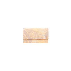 Classic Envelope Clutch • Seaflower • Cantaloupe  over Offset Light Gray