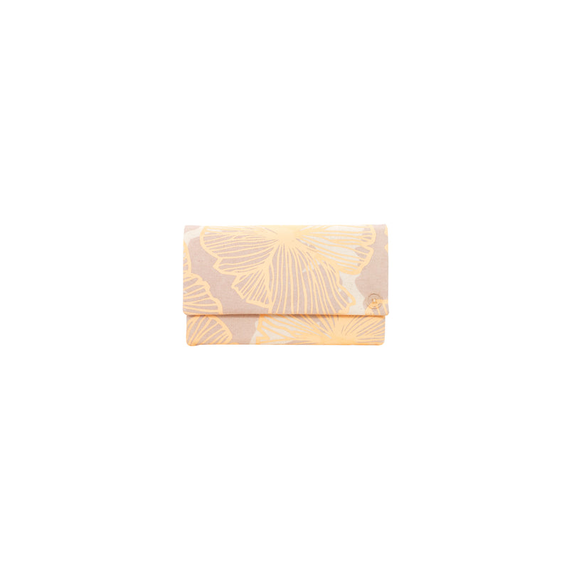 Classic Envelope Clutch • Seaflower • Cantaloupe  over Offset Light Gray