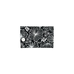 Oversize Envelope Clutch • Retro Blooms • White on Black Fabric