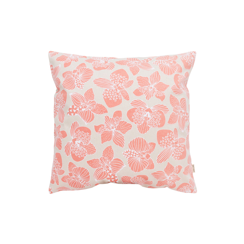 Pillow Cover • Orchid • White over Coral