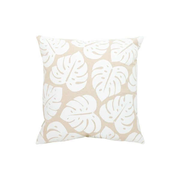 Pillow Cover • Monstera Shadow • White Collection