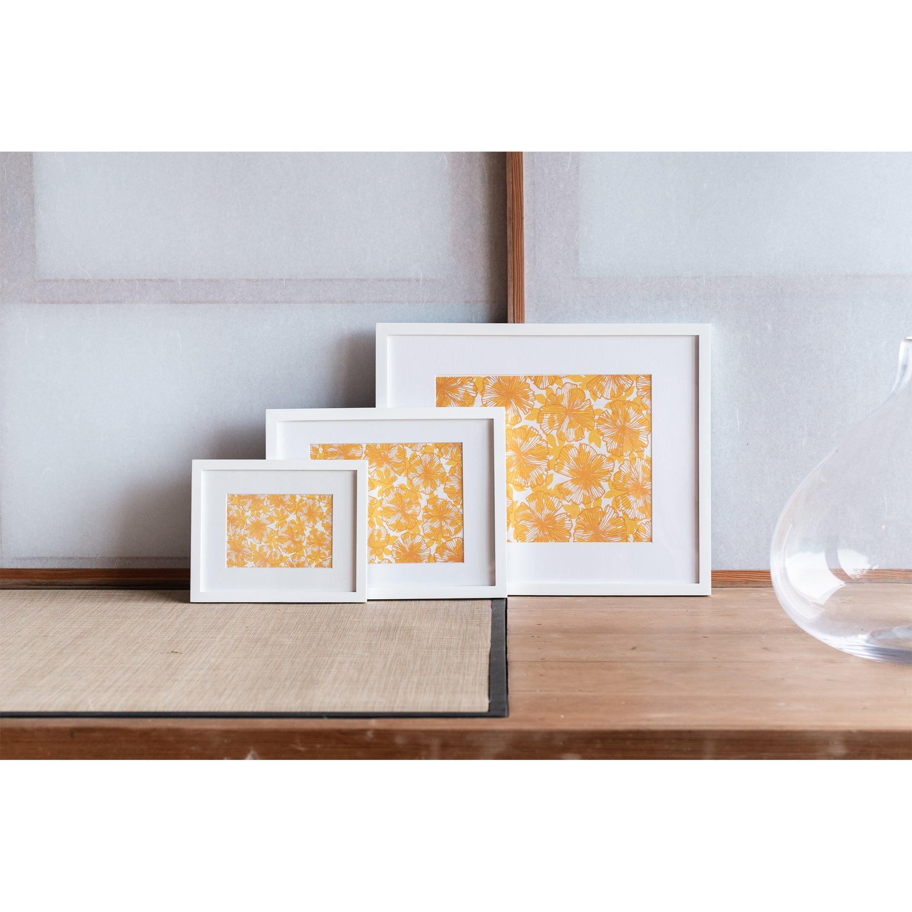Seaflower Art Print • Mustard over Yellow - Jana Lam Hawaii