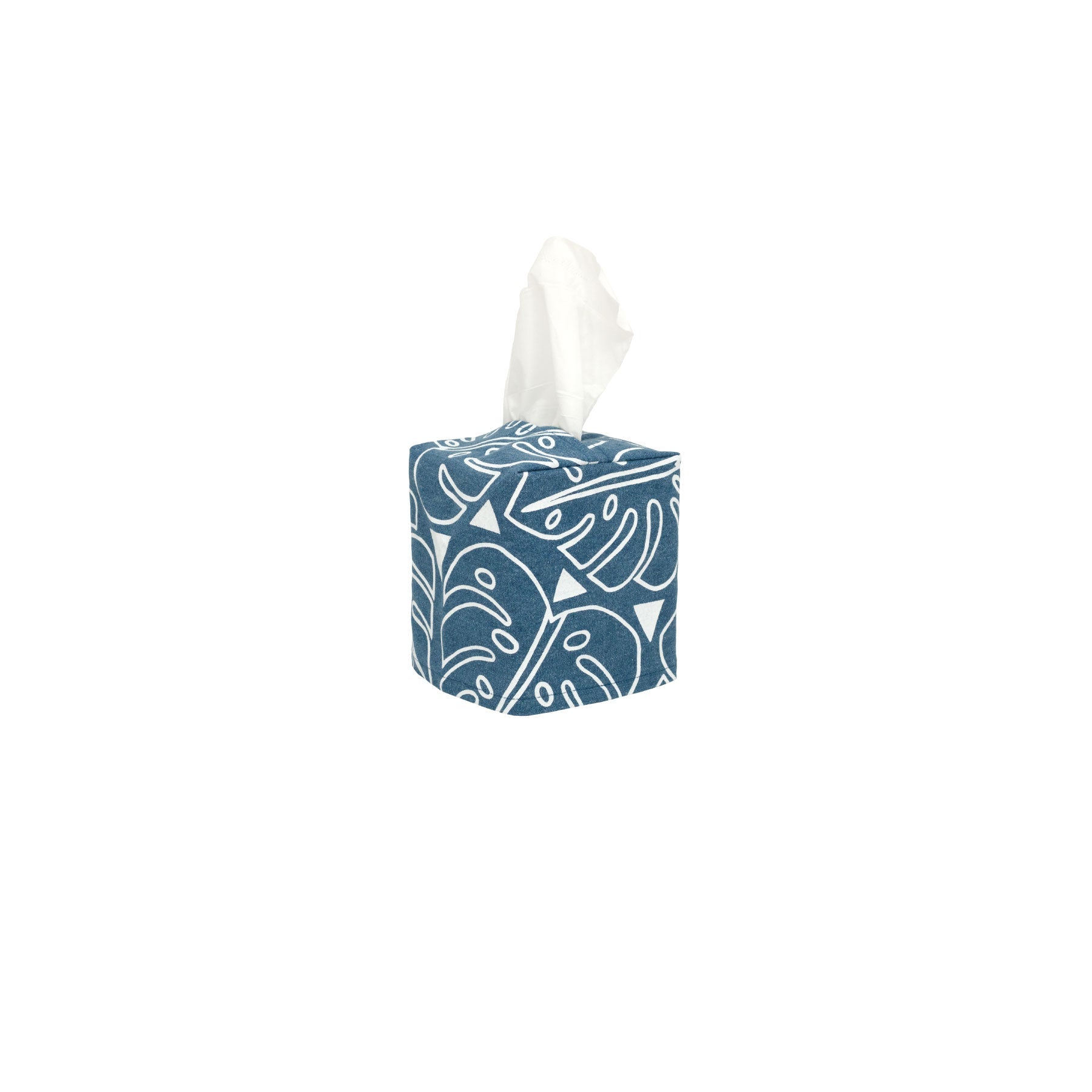 Square Tissue Box Cover • Denim - Jana Lam Hawaii